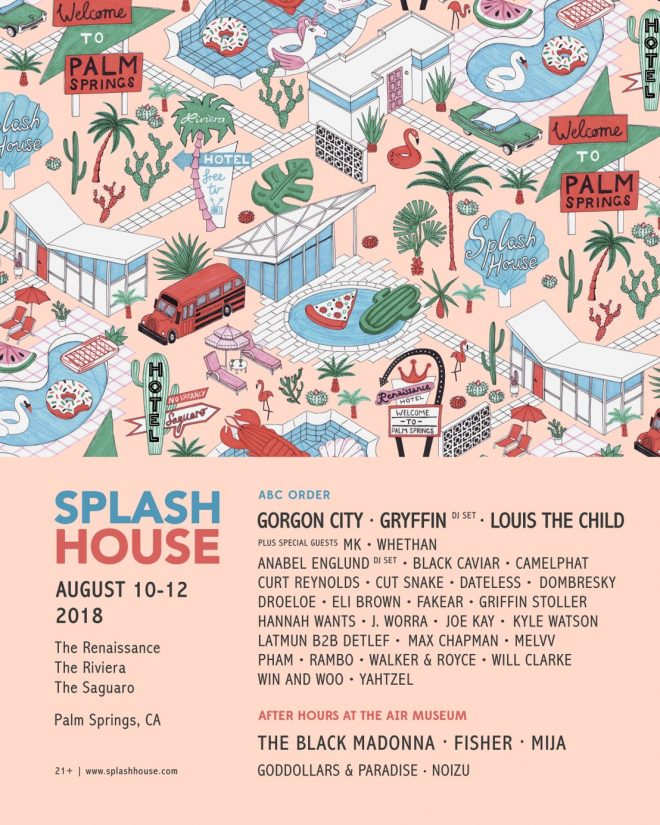 Splash House taps Mija, Black Madonna, MK and more for August edition