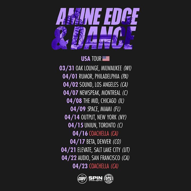 amine edge & dance tour
